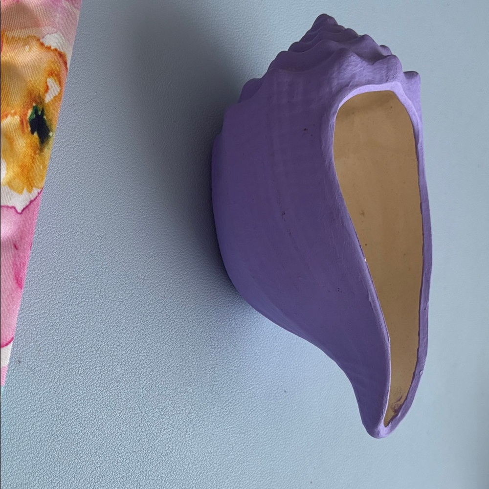 Clay seashell holder/ decor